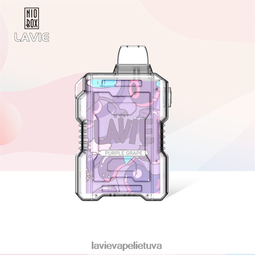 N226RV192 Lavie Puffs | violetinė vynuogė LAVIE NIO BOX 9000 išpūtimų
